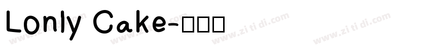 Lonly Cake字体转换